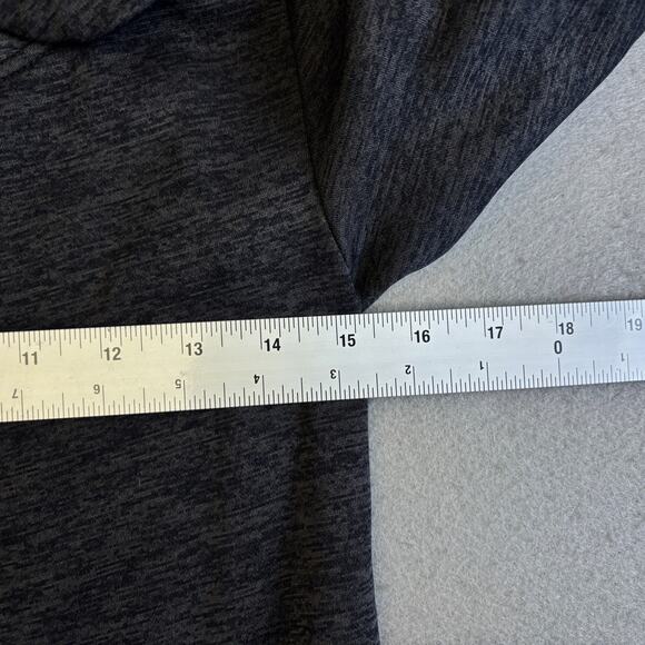 Vtg Champion Duo Dry Jacket Womens Small Gray Cowl Neck Angle Zip Jersey Shacket - Picture 5 of 8